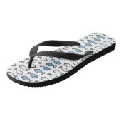 Tongs Jolis poissons bleus nagent (Incliné)