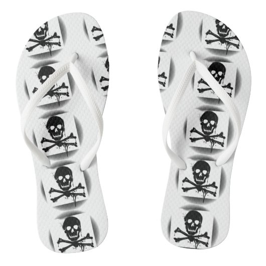 Tongs Jolly roger du Drapeau pirate (Semelle)