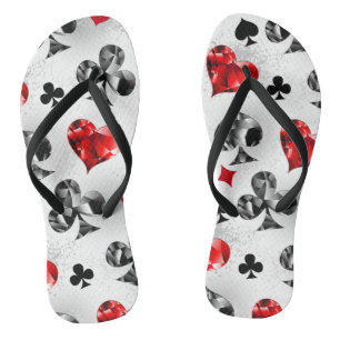 Tongs Joueur de poker Joueur de cartes de jouer costumes
