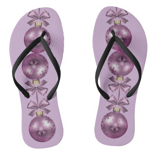 Tongs Jours fériés de violet de Noël (Semelle)