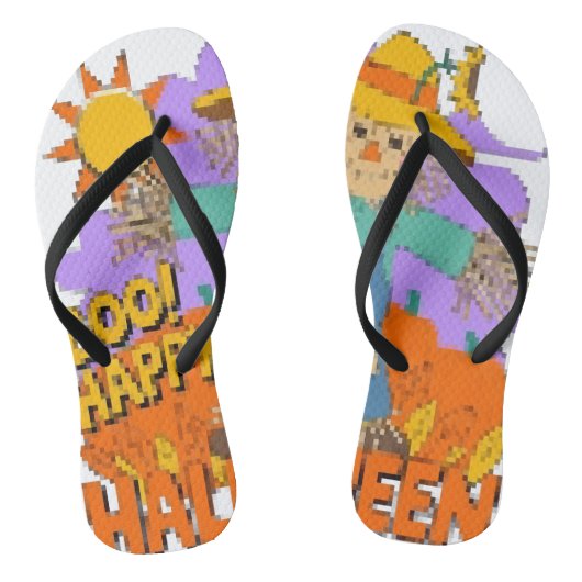Tongs Joyeux Halloween garçon (Semelle)