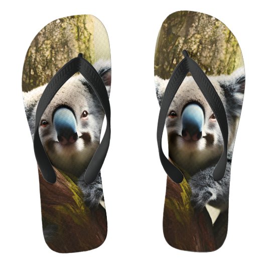 Tongs Joyeux Koala Australien Dans L'Arbre, Thongs (Semelle)