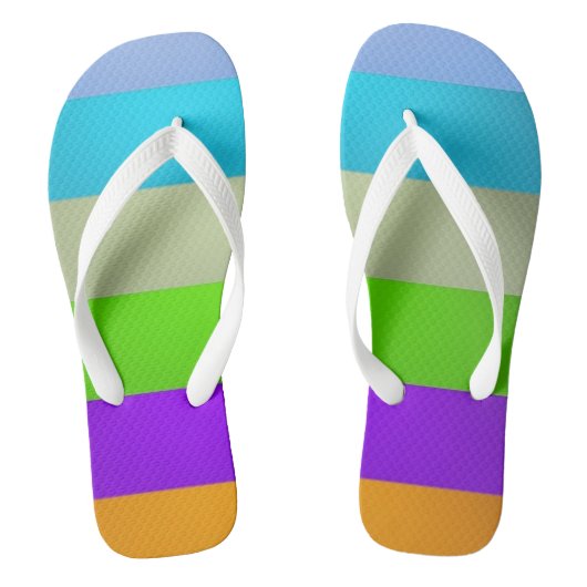 Tongs joyeux rayures de charme (Semelle)