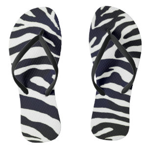 Tongs Jungle Zebra Imprimer Été Sandale Feuilles