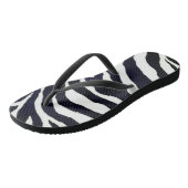Tongs Jungle Zebra Imprimer Été Sandale Feuilles (Incliné)