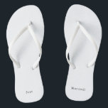 Tongs Just Maried Quote Wedding and Mariage Text<br><div class="desc">Flip Flops - Just Maried !</div>