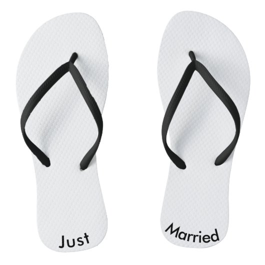 Tongs Juste Marié marié Groom Flip Flops Wedding shower (Semelle)