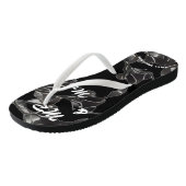 Tongs Juste marié Noir (Incliné)