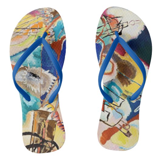 Tongs Kandinsky Moderne peinture Abstraite (Semelle)