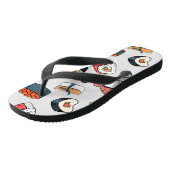 Tongs Kawaii Sushi Rolls Motif Slip-On Baskets (Incliné)