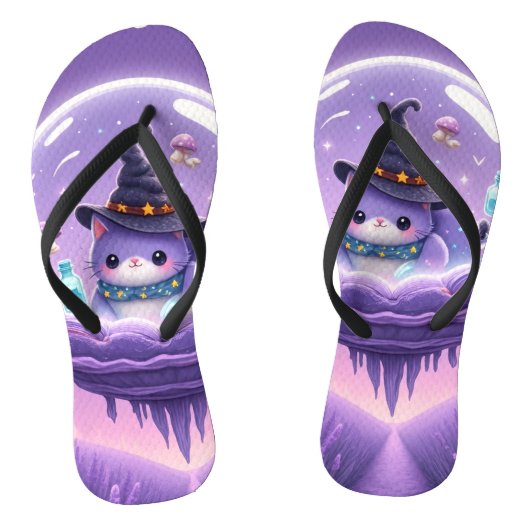 Tongs Kawaii Witch Snow Globe Flip Flops (Semelle)