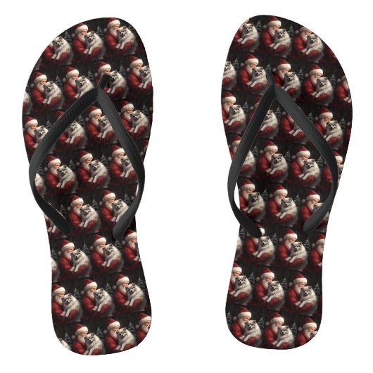 Tongs Keeshony Avec Noël Festif Du Père Noël (Semelle)