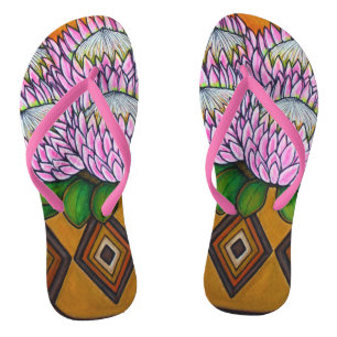 Tongs King Protea Personnalisé Adulte, Sangles Minces