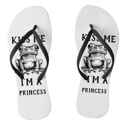 Tongs Kiss Me I'm A Princess Flip Flops (Semelle)