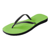Tongs Kiwi vert couleur solide (Incliné)