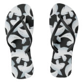 Tongs Koi Fish Pond Flip Flops Black & Pearl (Semelle)