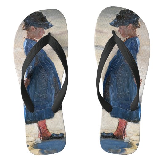 Tongs Kroyer - Petite fille debout sur Skagen Beach (Semelle)