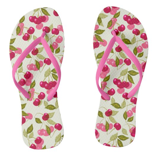 Tongs La cerise rouge. (Semelle)