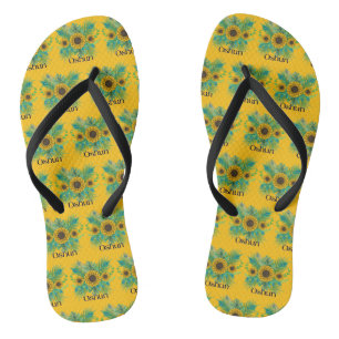 Tongs La déesse d'Oshun Tournesols