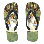 Tongs La famille Monet dans leur jardin Edouard Manet (Semelle)