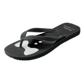 Tongs La Groom. Mariage de Cravate et boutons blancs amu (Incliné)