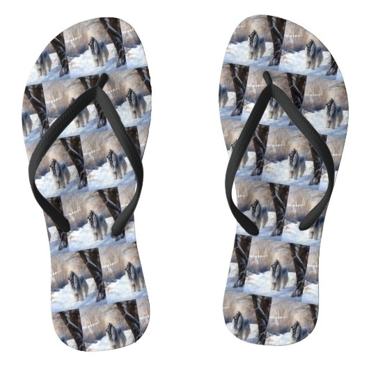 Tongs La Hanche Afghane Laisser Neige Noël (Semelle)