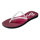 Tongs La mariée et la date Motted Ruby Rouge rose (Incliné)