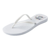 Tongs La mère de la mariée Mariage Calligraphy Flip Flop (Incliné)