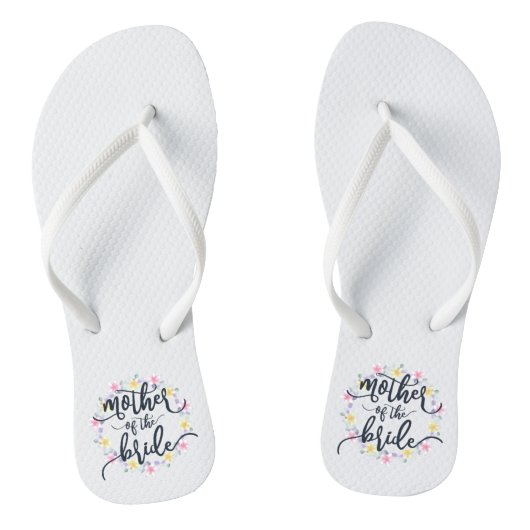 Tongs La mère de la mariée Mariage Calligraphy Flip Flop (Semelle)