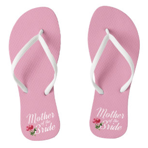 Tongs La mère de la mariée Mariage Calligraphy Flip Flop