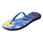 Tongs La nuit étoilée de Van Gogh (Incliné)