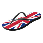 Tongs Lanières minces adultes avec drapeau du Royaume-Un (Incliné)