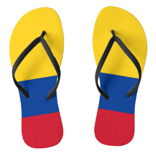 Tongs Lanières minces pour adultes avec drapeau de la Co