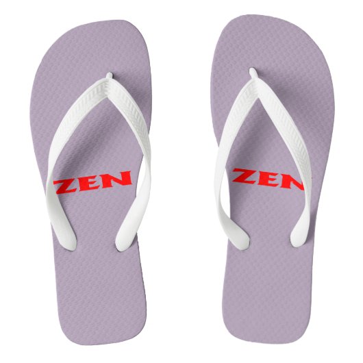 Tongs larges gris rouge zen (Semelle)