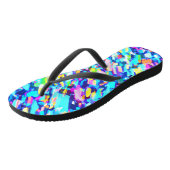 Tongs L'art Abstrait en arc-en-ciel (Incliné)