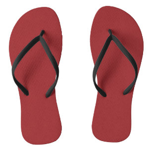 Tongs Lava Falls Red Solid Color Print, Bourgogne