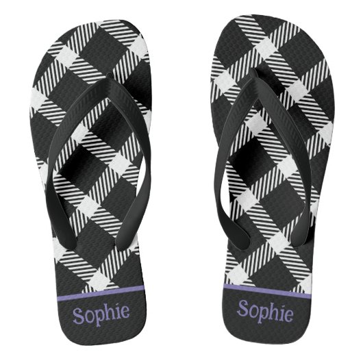 Tongs Lavande noire (Semelle)