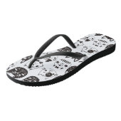 Tongs Le Cat mignon face au Motif (Incliné)