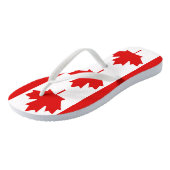 Tongs Le drapeau de la Feuille d'érable du Canada (Incliné)