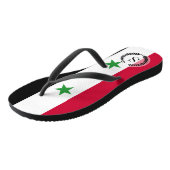 Tongs Le drapeau de la Syrie (Incliné)