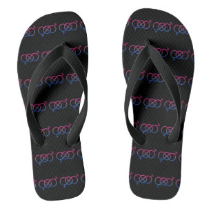 Tongs Le noeud de la fierté bisexuelle