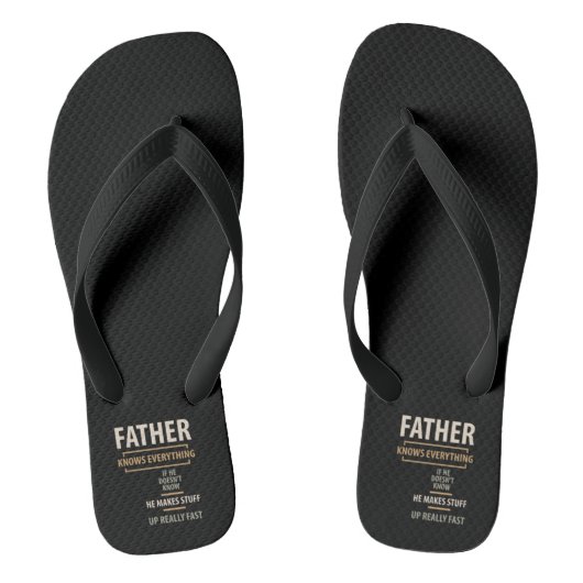 Tongs Le Père connaît tout - Cadeaux Père et grand-père (Semelle)