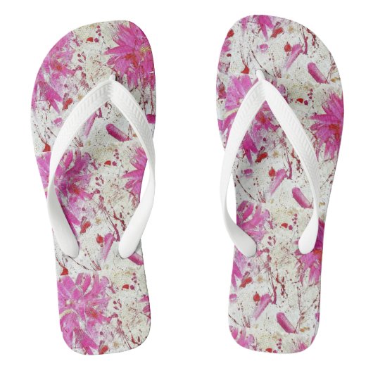 Tongs Leggings d'explosion de fleur (Semelle)