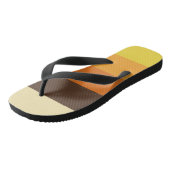Tongs les années 70 Motif de couleurs triées rétro (Incliné)