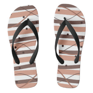 Tongs Les rayures de chocolat