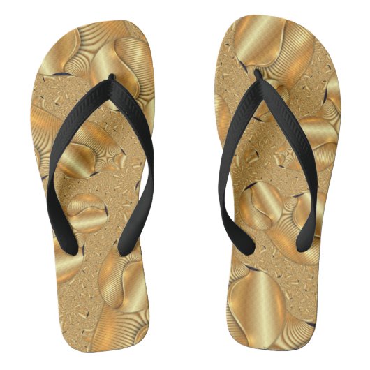 Tongs Les sandales aux pieds design d'or flip-flops jand (Semelle)