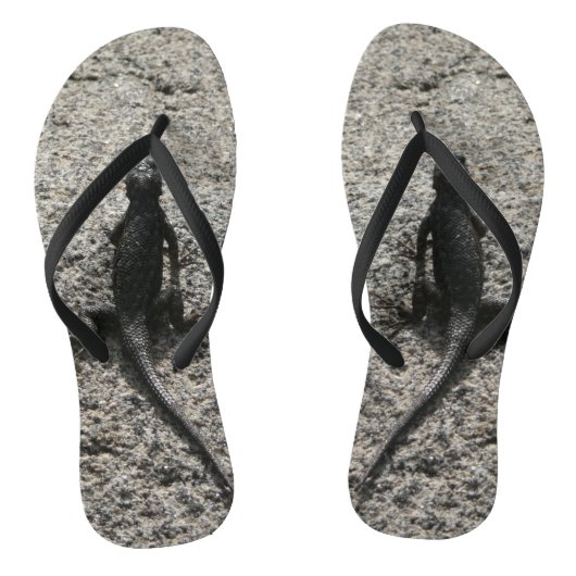 Tongs Lézard noir (Semelle)