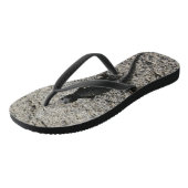 Tongs Lézard noir (Incliné)