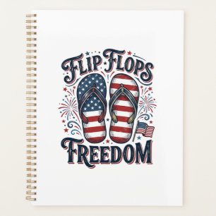 Tongs Liberté Design de T-shirt d'été patriotique_
