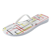 Tongs Lignes Cool réseau - Feuilles (Incliné)